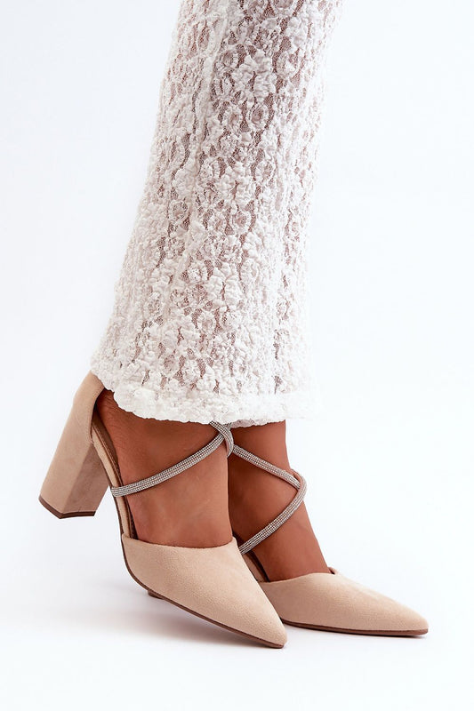 Beige pumps