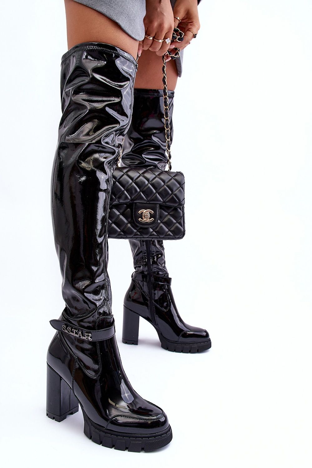  Laarzen met hoge hakken model 185575 walk-instyle
